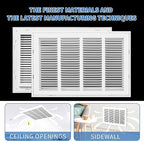 20x10 Return Air Grille [Duct Opening Size],Return Air Vent Cover for Wall Or Ceiling,Steel Return Air Filter Grilles Removable Face/Door for 1 Inch Filters (20"Wx10"H[Duct Opening])