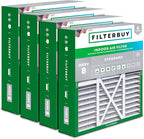 Filterbuy 16x20x5 Air Filter MERV 8 Essential Dust & Allergy Defense (4-Pack), Pleated HVAC AC Furnace Filters for Honeywell FC100A1003, Lennox X0592, and More (Actual Size: 15.75 x 19.75 x 4.38)