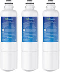 EcoAqua 11032531 Replacement for Bosch® Ultra Clarity® Pro BORPLFTR50, 12033030, 11025825, BORPLFTR55, B36CD50SNS, B36CT80SNS, B36CL80ENS, B36FD50SNS, WFC100MF, Refrigerator Water Filter, 3 Filters