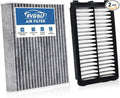 Engine+Cabin Air Filters Set Fit 22-26 Tucson, 21-26 Santa Fe, 20-26 Sonata, 22-26 Santa Cruz, 21-26 Sorento(All not for hybrid) Engine Air Filter Replace Accessories 97133L1000 28113L1000