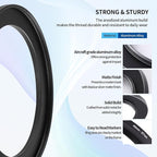 49-67mm Step-Up Ring Adapter, 49mm to 67mm Step Up Filter Ring for 49mm Lens Mount 67mm for DSLR Lenses and ND UV CPL IR Filters （49-67mm）