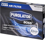 Purolator PBC25764 PurolatorBOSS Automotive Cabin Air Filter with Febreze & Activated Carbon, Car & Truck Passenger Compartment OEM Filter Replacement for Nissan Frontier, Pathfinder | (Pack of 3)