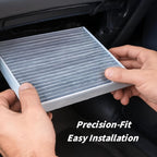 Cabin & Engine Air Filter Kit Replacement for Toyota Tacoma 2005-2023 L4 2.7L, CF10374 CA10163