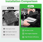 Engine+Cabin Air Filters Set Fit for Honda CR-V CRV 2012 2013 2014 L4 2.4L Engine Air Filter Replacement AC Filter Cabin Air Filter for My Car Automotive Accessories# CF10134 CA11258