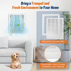 Fancat Return Air Filter Grille for 20x25 Ducts, Steel Air Vent Cover with Removable Door for 1" Filters | Fits Sidewall & Ceiling | Outer Size: 22 5/8" W x 27 5/8" H