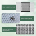 2-Pack 20"x20" Gable Vent - Premium Aluminum，Filter Screen for Removable, Ideal for Gables, Sheds, and Attics - Vent Opening 18"x18" - Boost Ventilation and Guard Against Moisture