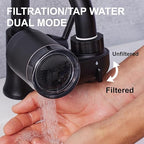 Filterbaby Skincare Filter 2.0, Bathroom Sink Filter Faucet for Men and Women’s Skin Care, 99.9% Chlorine Removal – 0.000001 mm Carbon Fiber, Clinically Tested, Skin Hydration in 2 Weeks (Black)