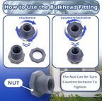 PVC Rain Barrel Diverter Kit Rain Barrel 3/4 Inch Spigot Kit with Bulkhead Fitting, Hose (25mm/1" + 16mm/0.63") Adapter, Hole Saw, Ball Valve, Clamps, Thread Seal Tape