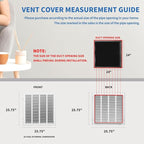 24x24 Return Air Grille [Duct Opening Size],Return Air Vent Cover for Wall Or Ceiling,Steel Return Air Filter Grilles Removable Face/Door for 1 Inch Filters (24"W x 24"H [Duct Opening])