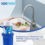 ICEPURE 25 Micron 10”x4.5'' Whole House Sediment String Wound Water Filter Replacement filter for 84637, WPX5BB97P, PC10, 355214-45, 355215-45, WP10BB97P, WP5BB97P, 3PACK