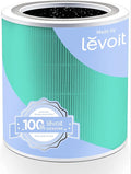 LEVOIT Genuine Core 400S-P Air Purifier Toxin Absorber Replacement Filter, Supports HEPA Sleep Mode, High-Efficiency Activated Carbon for Removal of Odor, Pollen, Smoke, Core 400S-RF-TX, 1 Pack, Green