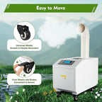 Ultrasonic Industrial Agricultural Humidifer Commercial Humidifier for Plants Large Volume (3kg/H) Automatic Mist Cooling Sprayer 160M³/H Airflow for Warehouse Greenhouse Garden Industrial