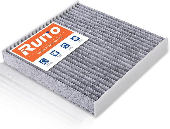 RUITO Cabin Air Filter includes Activated Carbon, Fits 2019-2024 QX50, 2022-2024 QX55, 2022-2024 QX60, 2019-2024 ALTIMA, Replacement for CF12552, 27277-5NA1A, 27277-6CA0A