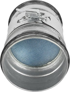 4" Inch Inline Round Duct Filter - G4 Class Filter with Mesh Screen - Dust Collection and Air Purification - Rigid or Flexible Vent Hose Filter