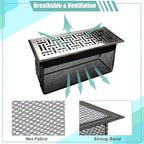 6PCS Floor Register Cover Trap 4"x10", Mesh Floor Vent Screen Net with Frame, Air Vent Filter Mesh Catcher for Hair Debris (4 x 10 Inch)
