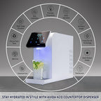 Ultra Instant Hot & Cold Water Dispenser - Bottleless Water Dispenser Countertop, Full Installation Kit, Quiet Multi-Stage Filtration + UV Sterilization - White