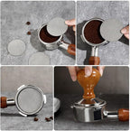 DECHOUS Stainless Filter Screen Portable Manual Coffee Maker Filter Design for Improved Flavor Extraction and Easy to Clean