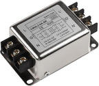 Single-Phase Two-Stage Power Supply Filter for Industrial Equipment — Conducted Noise Suppressor, Compact Chassis Mount, Alloy Housing, 250V, 3A/6A/10A/20A(6A)