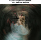 Walking Way 77MM Whirlpool Camera Effects Filter, Tunnel Vision Spiral Halo Prism Lens Filter with Vortex and Circular Halo Frame Effect for Camera Lens