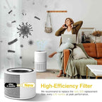 Core 300 Air Purifier Replacement HEPA Filter （3-in-1 Balance）for LEVOIT Core 300-P/300S, H13 True HEPA + Activated Carbon, 99.97% Dust Pollen Pet Dander Smoke, 1 Pack (white)
