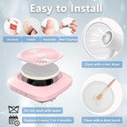 Nail Dust Collector Filter, Replacement Filters Compatible with MelodySusie Nail Dust Collectors Models SPro/XC320J Reusable Dust Filter for Nail Dust Vacuum Machine, Nail Salon, Home Use - 1 pack