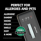 PuroAir 100i HEPA Air Purifier for Home Pets - Covers Up To 550 Sq Ft - Filters Up To 99.9% of Pollutants, Smoke, Pollen, Dust - Quiet HEPA Air Filter - Air Purifiers for Bedroom