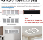 24x8 Return Air Grille(Duct Opening Size),Air Return Vent Cover,Flat Vent Cover,Rejillas De Aire Acondicionado para Casa,Return Air Grilles,Outer Dimensions:25.75"Wx9.75"H(24"W x 8"H, Duct Opening)
