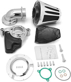 Big Sucker cone Air filter intake for harley air Cleaner Sportster Softail fatboy heritage dyna touring street road king Glide (Deep style -Chromed, TypeD : Touring M8 17-UP, Softail 18-UP)