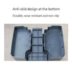 Outdoor Trash can Outdoor Sorting Trash can Large Pedal Type Waste bin with lid 11.8 Gallon Plastic Commercial Outdoor Garbage can, 4 Colors Trash Can (Size : Gris)