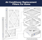 8×8×1 MERV 13 Furnace Air Filters - HVAC/Furnace AC Filter Replacement (Actual Size 7.75x7.75x0.75) - Pleated Dust Defense Air Conditioner Filters for Home Office (2 Pack)