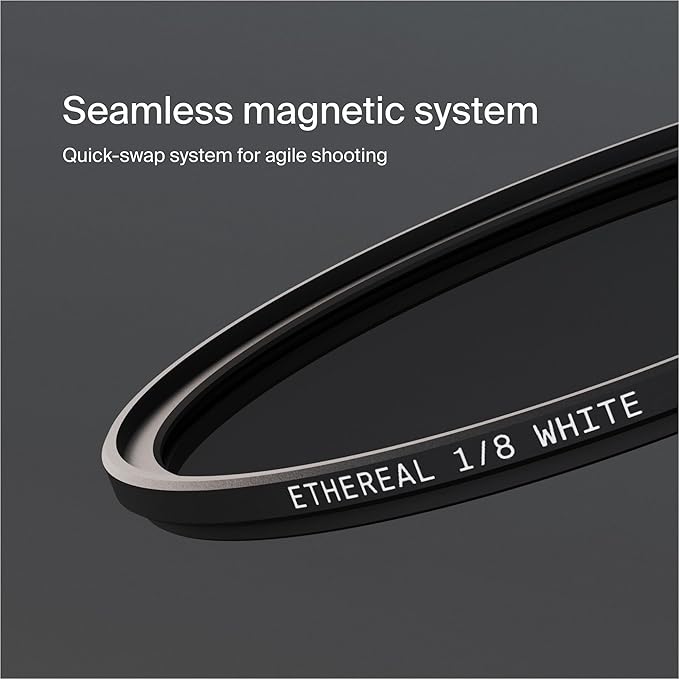 Urth 77mm Magnetic Ethereal White Mist ⅛ Diffusion Lens Filter (Plus) — Cinematic Effect, 20-Layer Nano-Coated Light Dispersing Particles