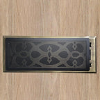Floor Register Vent Cover- 4"x10" Magnetic Air Vent Screen Mesh Cover, Perfect for Wall/Ceiling/Floor Air Vent Filters (4-Packs)
