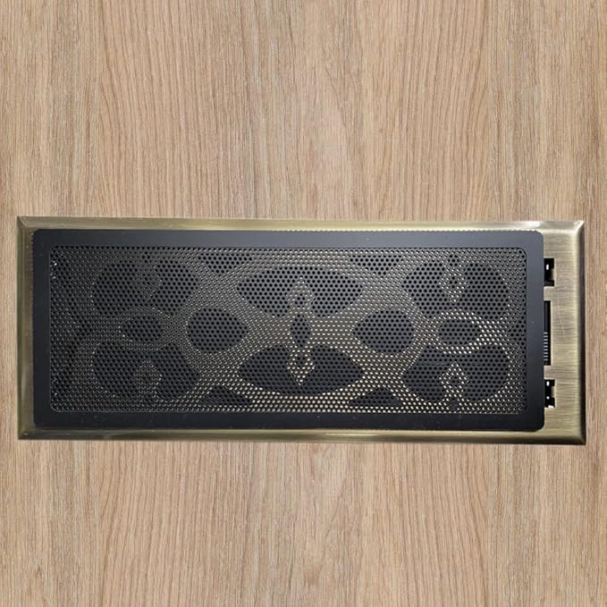 Floor Register Vent Cover- 4"x10" Magnetic Air Vent Screen Mesh Cover, Perfect for Wall/Ceiling/Floor Air Vent Filters (4-Packs)