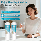 ICEPURE Alkaline UKF8001 Refrigerator Water Filter Replacement for Whirlpool EDR4RXD1, EveryDrop Filter 4, Maytag UKF8001, 4396395, UKF8001P, UKF8001AXX, RFC0900A, UKF8001AXX-200, Enhances PH, 4 Pack
