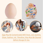 Silicone Egg Brush Cleaner, Egg Washer for Fresh Eggs, Egg Cleaner for Fresh Eggs, Egg Scrubber for Fresh Eggs, Reusable Cleaning Tools for Egg Washer (Blue)