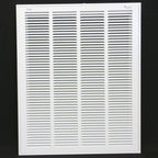 20" X 24" Return Air Filter Grille - Filter Included - Easy Plastic Tabs for Removable Face/Door - HVAC VENT DUCT COVER - White [Outer Dimensions: 22 5/8"w X 26 5/8"h]