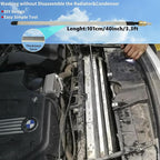Lucstar Radiator Cleaning Wand & Car A/C Condenser Cleaner(40"wand+Coupler+Valve Switch)， Engine Cabin Air Filter Flusher, Connect with Pressure Washer Air Compressor for Cleaning Home Car Truck