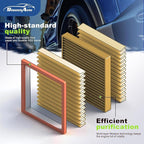 1*Engine and 2*Cabin Air Filter Combo for Nissan Frontier NV1500 NV2500 NV3500 Pathfinder Xterra & Suzuki Equator Air Filter Replacement #CF10553 CA7440 Car Accessories 3 Pack