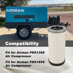 3422016101 Replacement Air/Oil Separator, Designed for Airman Series, PDS130S PDS185S Air Compressors