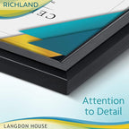 Langdon House 8.5x11 Certificate Frames Set (Black, 6 Pack) Distinguished Edging for Classic Style, Richland Collection
