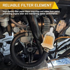 2PCS Gas Inline Fuel Filters with Magnet, Small Engine Fuel Filter, 1/4 Inch x 5/16 Inch Fuel Filters, Car Accessories Inline Gas Fuel Filter for Motorcycle Lawn Mower Tractors Small Engine