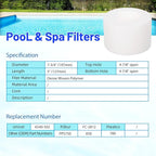 HANXER® Sundance 6540-502 Hot Tub Filter Cartridge Replaces for FC-2812, Sundance Series 850 780, PPS750, PSD25-6, PP2002, AK-6540502, Inner Pre Filter Disposable for Spa, 1 Pack