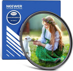 NEEWER 58mm Black Diffusion 1/8 Filter Soft Dreamy Cinematic Effect Filter Ultra Slim Water Repellent Scratch Resistant Optical Glass, Multi Nano Coatings for Video/Vlog/Portrait Photography