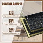 2 Packs Floor Vent Air Register 4X10 Inch Brushed Gold Color Floor Register Vents Heavy Duty Walkable Steel Floor Register Easy Adjust