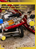 Hydraulic Oil Service Plugs Large Medium Small Sizes Multi Pack Rubber Drip Proof Hose Plugs Industrial Hydraulic Kit for Irrigation, 3 Sizes(17 Pcs,Yellow)