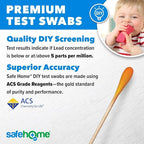 Safe Home® Lead in Solids Combo Test Kit – 10 DIY Swabs + Optional Testing at our EPA Certified Lab – Made in the USA for Homeowners & Contractors – (2 Pack)