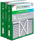 Filterbuy 22x24x5 Air Filter MERV 8 Essential Dust & Allergy Defense (2-Pack), Electrostatic Pleated HVAC AC Furnace Filters for Amana, Goodman, and Five Seasons (Actual Size: 22.06 x 23.94 x 5.25)
