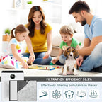 PR1 Air Filter Replacement 3-Pack: Compatible with MOOKA PR1 Air Purifier,3-in-1 Filter for Dust, Odors, Smoke