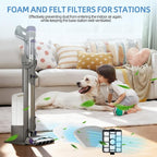 IP3251 Filter Replacement for Shark IP3251C, IP3252, IP3124, IP3225, IP3150 PowerDetect Clean & Empty Cordless Vacuum Accessories, Hepa Pre-motor Handheld Vaccum Post-motor Filter, 2 Odor Cartridge