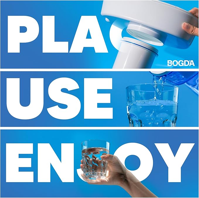 BOGDA 3 Pack Water Filter Replacement Zero, 5-Stage Compatible with Zero Pitcher and Dispenser, Fit for Zero Filter Water Replacement Filters and ZR-001 ZR-017 ZR-004